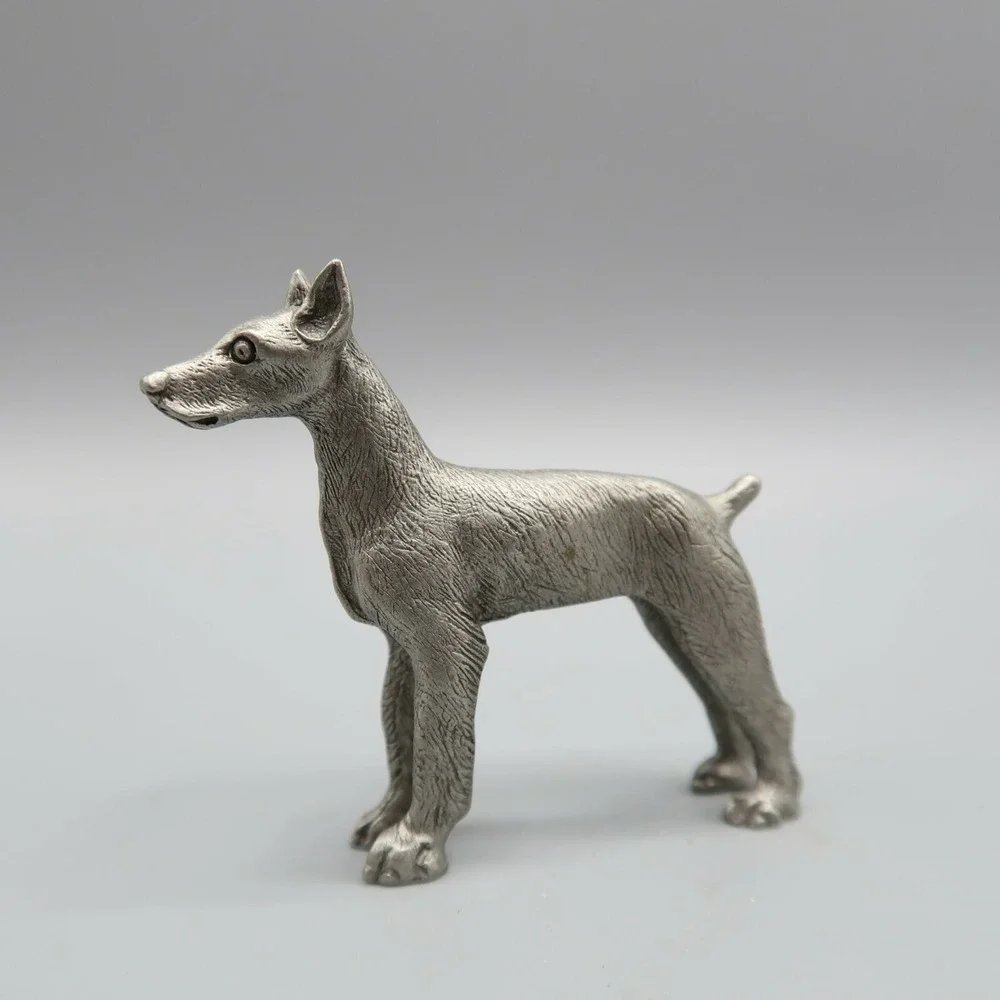 Vintage‎ Doberman Pointer Pewter Dog by BeaLine 2